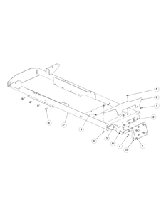 Part Location Diagram of 02000214 MTD Frame Assembly